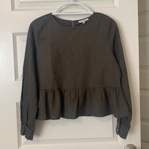 Brand new Olive long sleeve blouse.